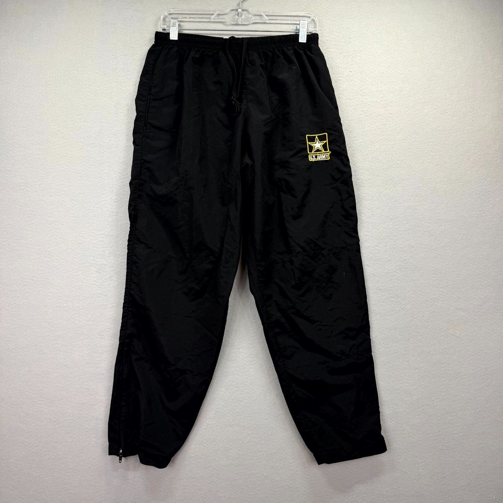 US Army Physical Fitness Uniform Track Pants Unisex Small Black APFU Training